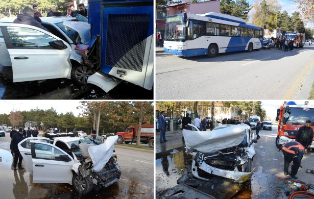 Otomobil Ego Otobüsüne Arkadan Çarptı: 1 Ölü 6 Yaralı