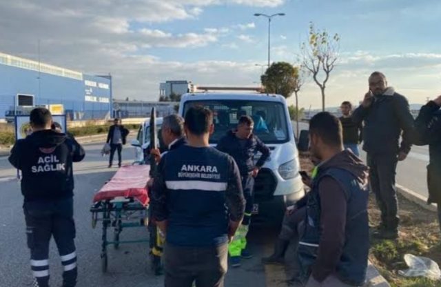 Çubuk Ankara ana yolunda kaza 10 yaralı