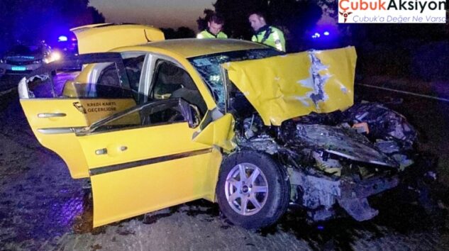 Çubuklu taksici Konya da kaza yaptı 1 ölü, 3 yaralı