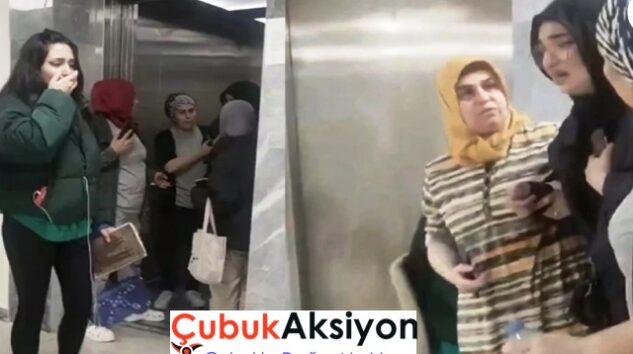 Asansör kazası kız öğrencileri korkuttu