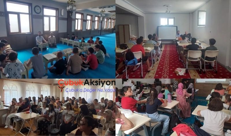 Çubuk’ta yaz Kur’an kursları 7 haftalık eğitimle tamamlandı