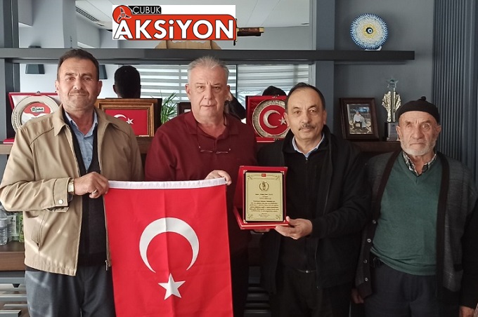 Çubuk Terör Mağdurları Derneği iş insanını ziyaret etti